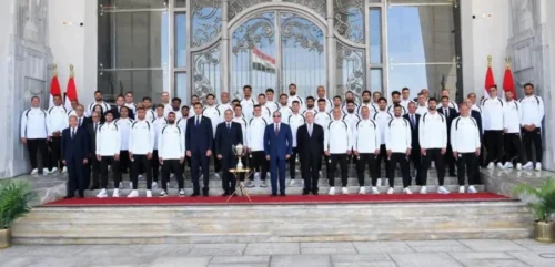 احتفالية المنتخب القومي لكرة القدم