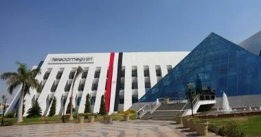 المصرية للاتصالات تزين مقراتها بعلم مصر