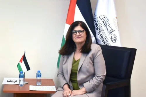 وزيرة الخارجية الفلسطينية